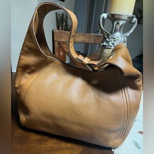 Michael Kors Tan Pebbled Leather Hobo Bag